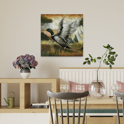 Mallard Duck Abstract Contemporary Duck Landscape Nature Art