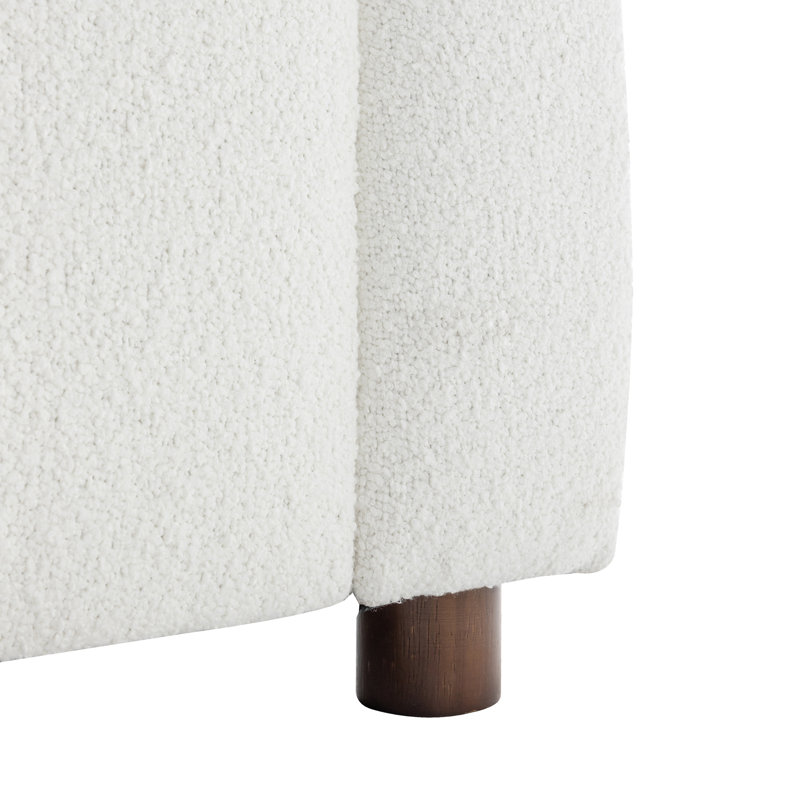 Fauteuil d'angle Duvall, Polyester crème
