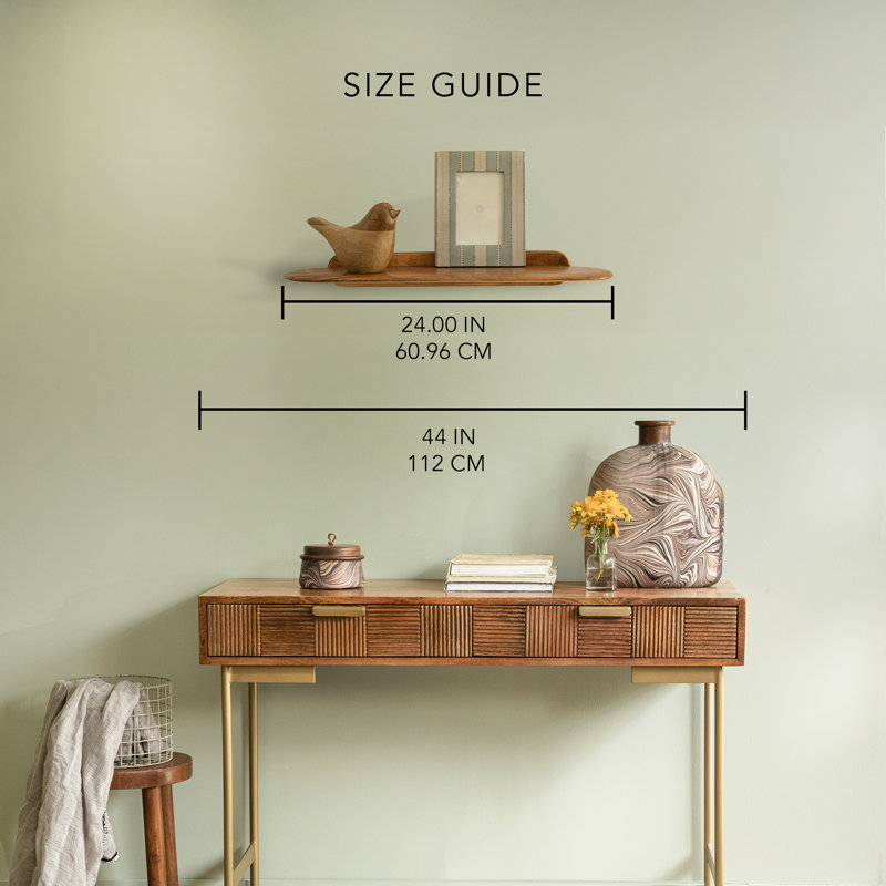 Tablettes murales flottantes en bois Sephine