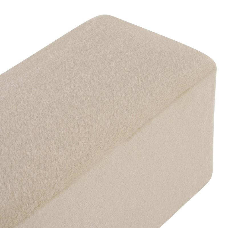 Repose-pieds moelleux et confortable Almond, Amande