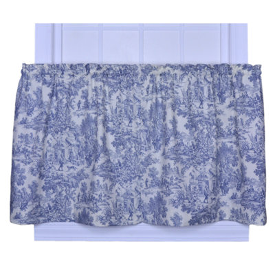 Amelie Cotton Toile Tailored Cafe Curtain