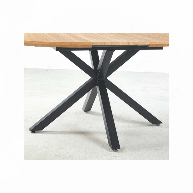 Table de salle à manger extensible, Noir