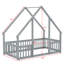 Lit sur pied de style maison avec clôture de protection et garde-corps-725633894