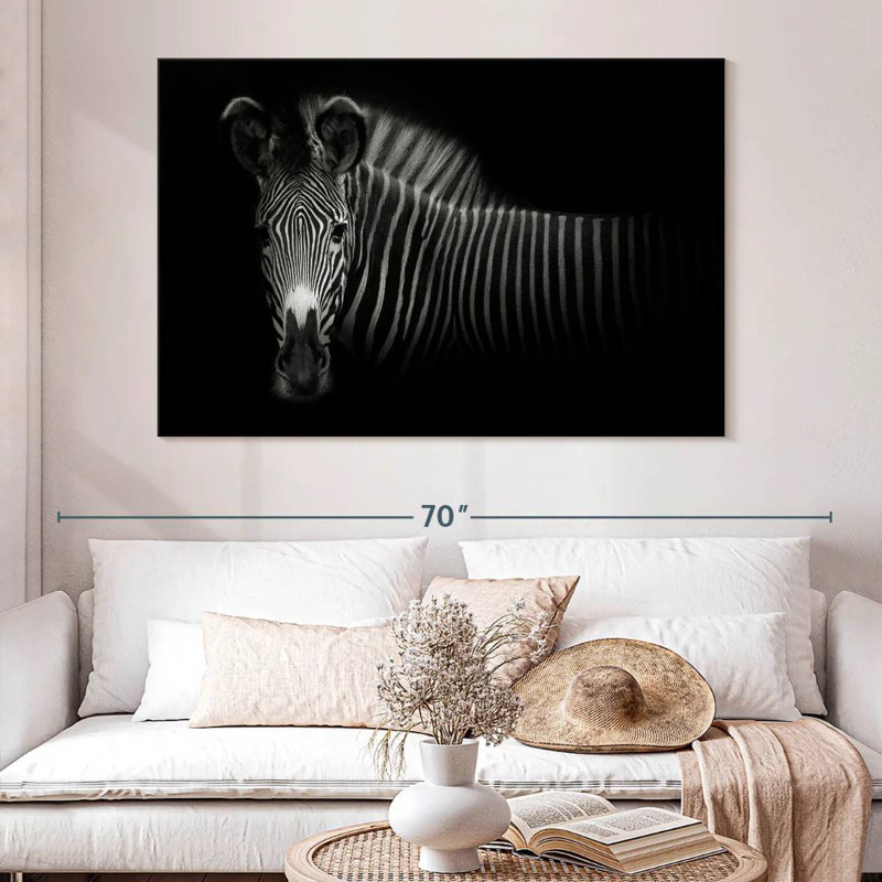 Vignette Zebra, 34" H x 51" W