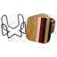 Wood 6 Piece Coaster Set With Holder-92424421-92424422