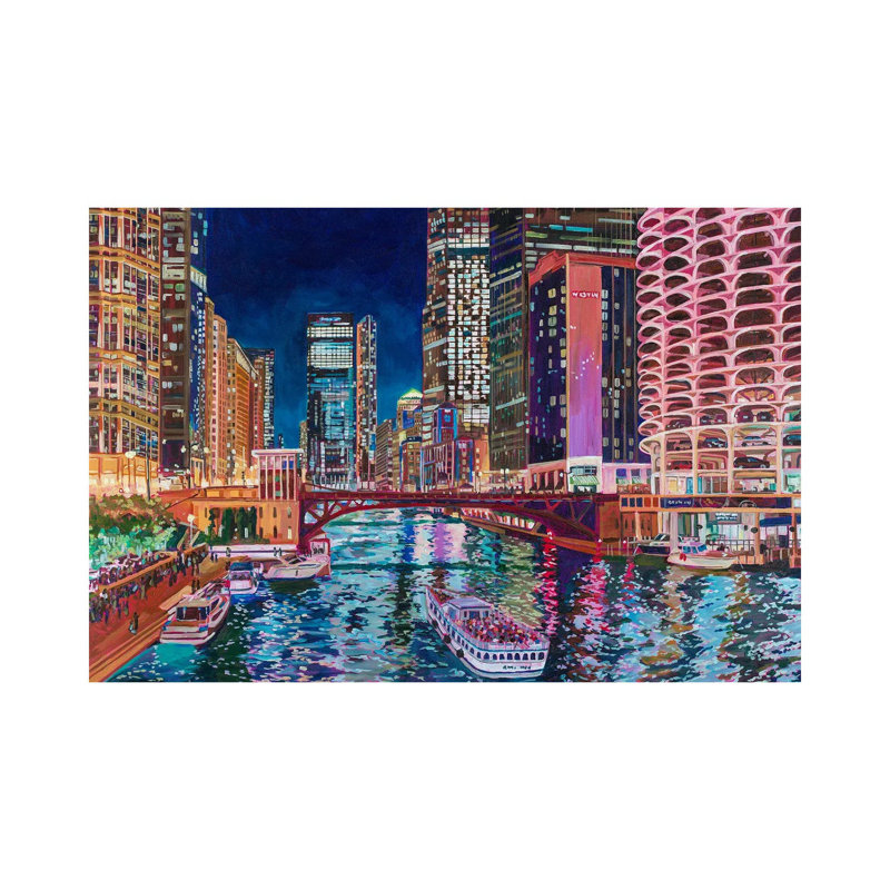 Chicago River By Marina One by Heather Nagy - Gallery-Wrapped Canvas Giclée on Canvas, Does Not Apply, Wrapped Canvas