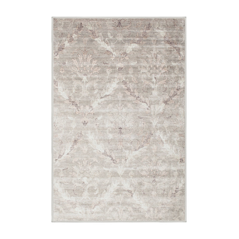 Rascon Damask Indoor Rug, Rectangle 7' x 9'