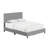Leah Linen Tufted Panel Bed Frame with Adjustable Height Headboard, Heavy Duty Wood Slat System, No Boxspring Required-1545419551-1545419549