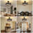 17.7" Black Forest Animal Silhouette Cage Ceiling Fan with Light, Reversible DC Motor & Remote-317404224