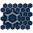 Hudson Due 2" Hex 10-7/8 " x 12-5/8 " Porcelain Mosaic Floor and Wall Tile-1821852940