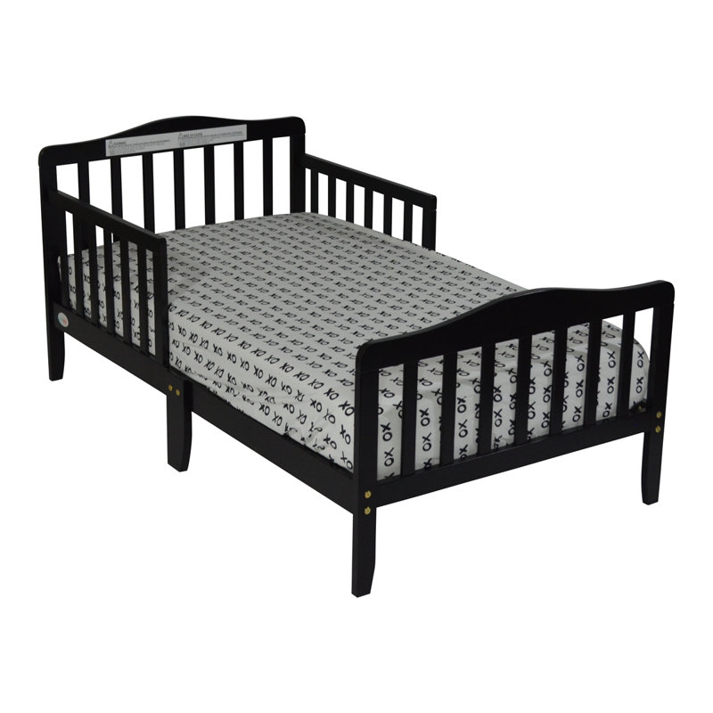 Lit pour enfant en bois massif Fellipe, Noir