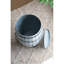 Table d'appoint tambour 22,5 x 22,5 x 26 po, table