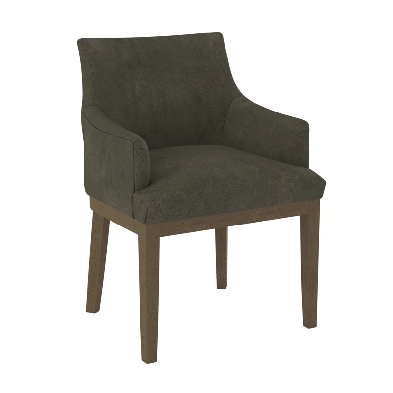 19'' H Upholstered Armchair, Beachwood, Applause Archway Grey