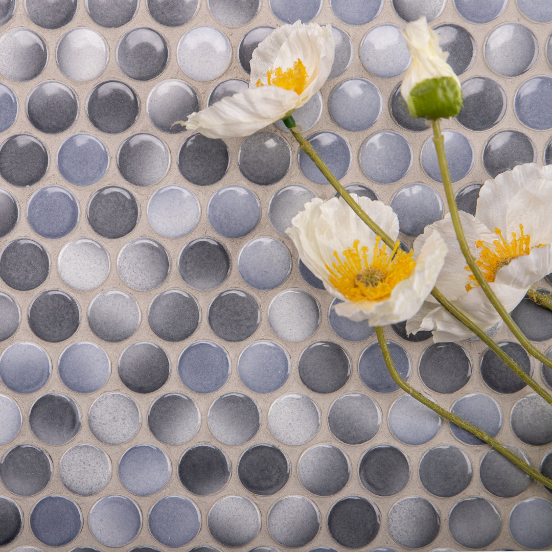 Value Series 0.8" x 0.8" Porcelain Penny Round Mosaic Wall & Floor Tile WS Tiles® 