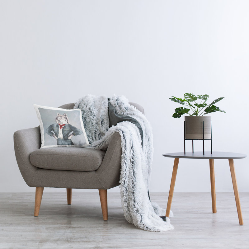 Housse de coussin en polyester carré et insert par House Of Rose