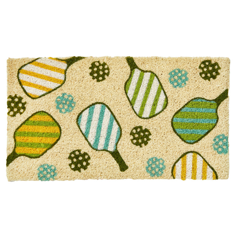 Pickleball Coir Door Mat