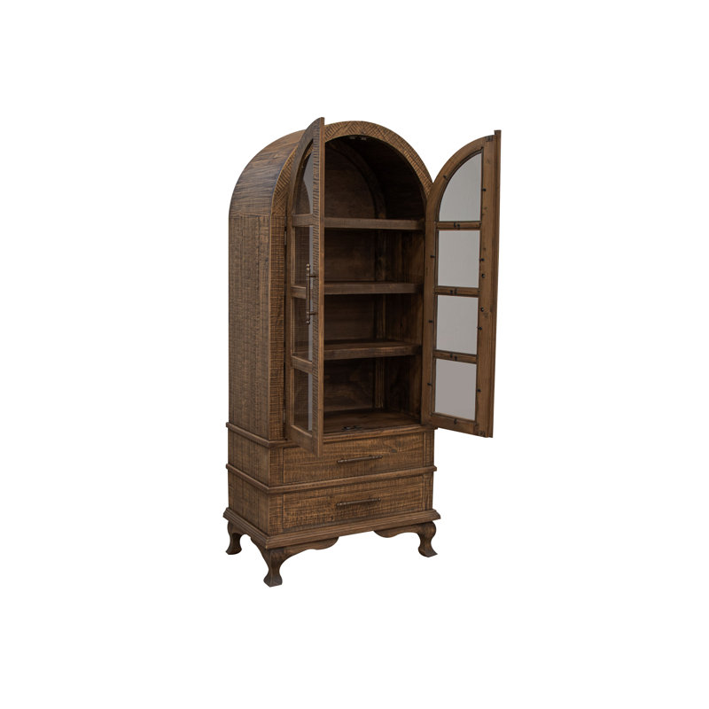 Armoire 2 tiroirs 2 portes Arlette, Caramel