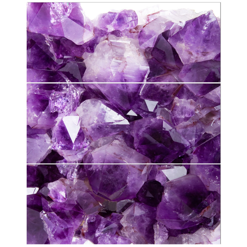 « purple améthyste », impression à multiples images sur toile tendue