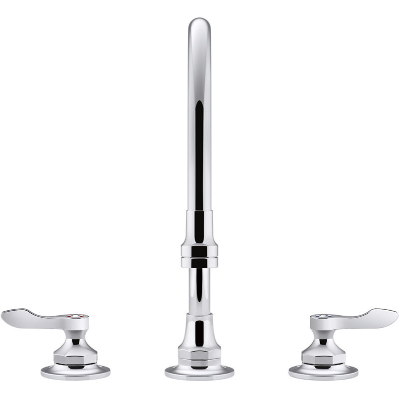 Robinet d'évier de cuisine Triton Bowe 1,5 g / min avec 9 5/16 po Bec col-de-cygne, débit aéré et poignées à levier