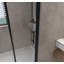 Porte de douche pliante 36 po x 72 po, cadre en verre trempé 1/4 po (6 mm), film antidéflagrant