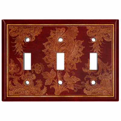 Landscape & Nature 3 - Gang Toggle Light Switch Standard Wall Plate