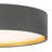 Aszia 16 In. Gray Round Dimmable Selectable Led Cct Flush Mount With Brushed Gold Accents