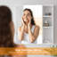Armoire à pharmacie avec miroir et 5 tablettes fixes l 21,7 po x H 22 po Lehti-1291692521