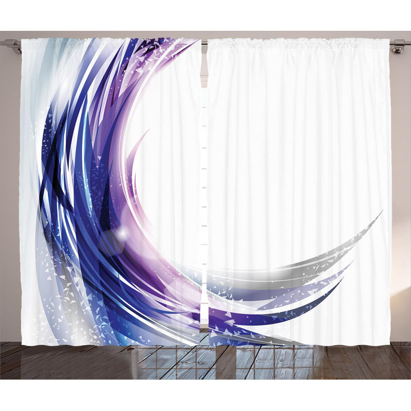Semi Sheer Curtain Pair, 54" W x 90" L