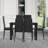 6 - Person Glass Top Four Leg Dining Set