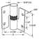Surface Mounted Hinge Set, Left Hand In/Right Hand Out, with Fasteners, Stainless Steel (Single Pack)