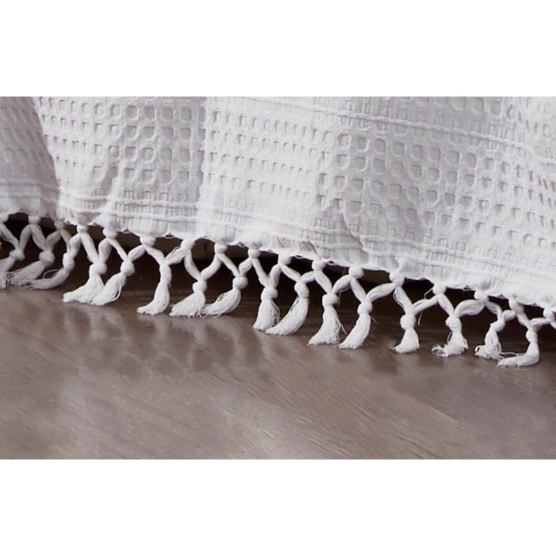 Couvre-lit / couvre-lit 100% coton Damaris, Blanc