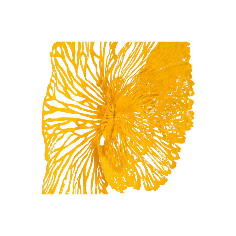Flower Wall Décor, Yellow