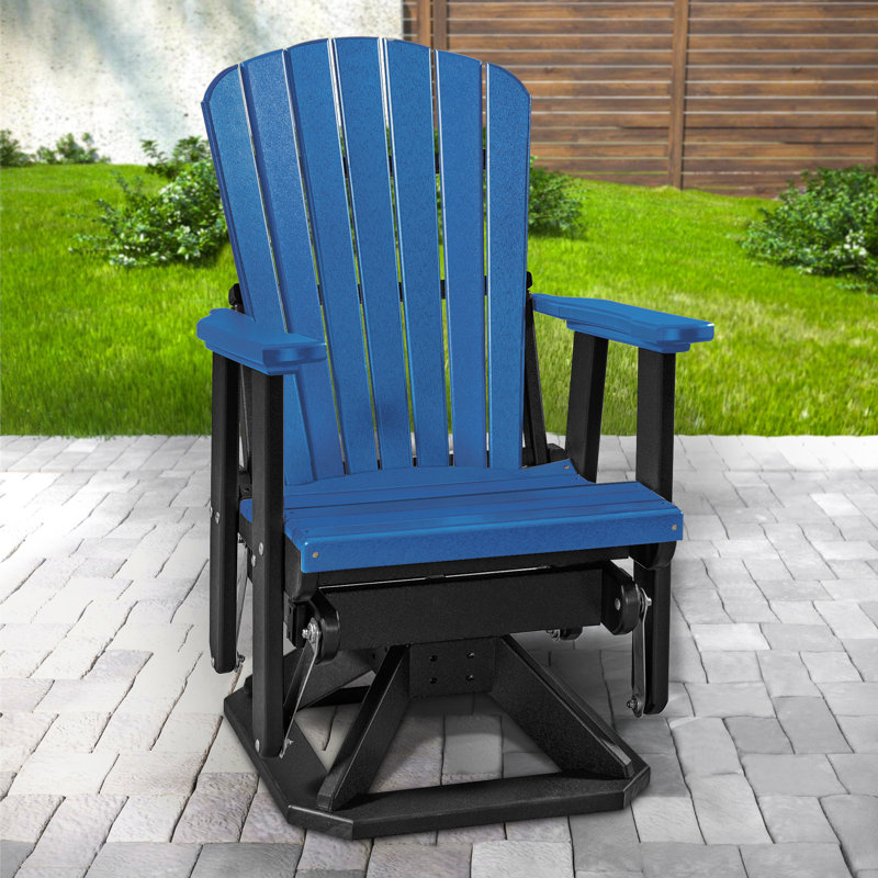 Outdoor Adirondack Chair, Brown/White