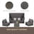 5 Pieces Outdoor Patio Wicker Daybed Furniture Set With Retractable Canopy, Storable Side Table, And Soft Cushions For Relaxing In Your Backyard Or Porch-675782840