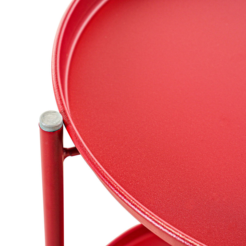 Table d'appoint Caira, Rouge
