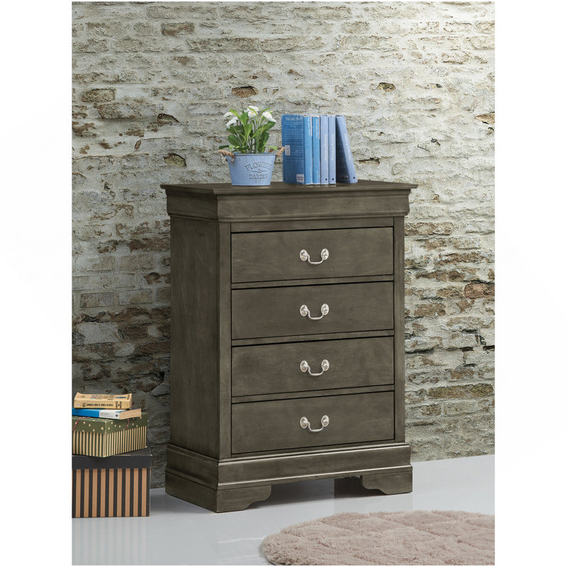 Coffre de rangement gris élégant