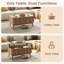Fluted Lift Top Coffee Table Rectangle Wooden Center Table With Lift Tabletop & Hidden Compartments-148218244