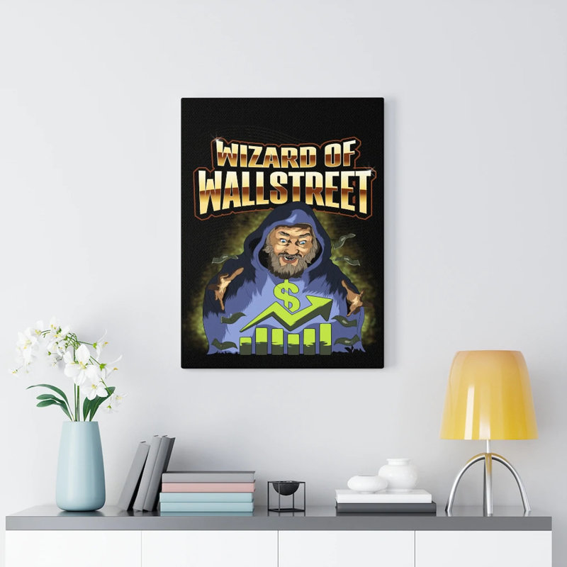 Wizard of Wall Street Wall Street 1 Piece Wrapped Canvas Wall Art, 41cm H x 30cm W
