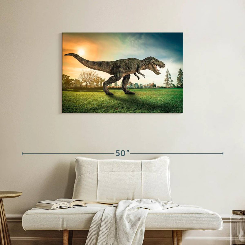 Brampt T Rex In The City, 24" H x 36" W