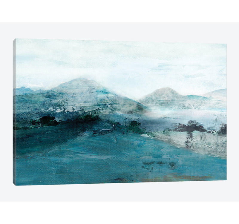 « hill », reproduction sur toile, Papier d'art encadré noir, Blanc, H 16 po x l 24 po x P 1 po