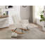 Chaise berçante rembourrée avec dossier haut Comfy
