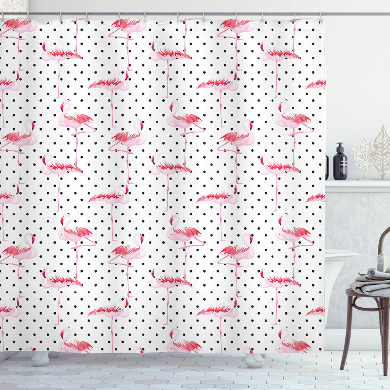 Shower Curtain with Hooks Included, 84"H x 69"W