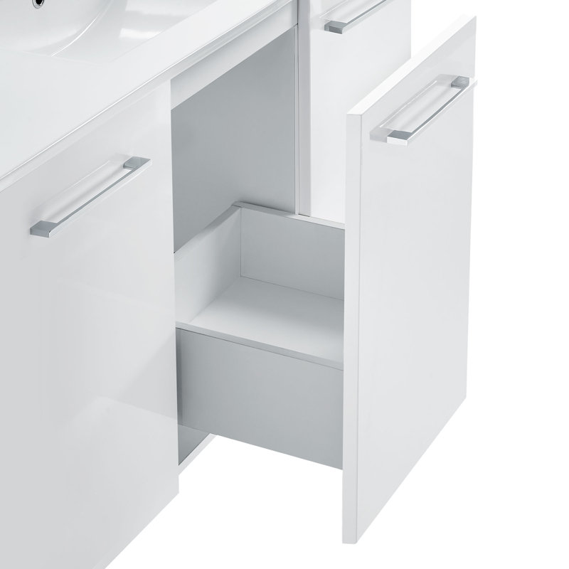 Annecy 48 Single, Two Doors, One Drawer, Bathroom Vanity, White, Single