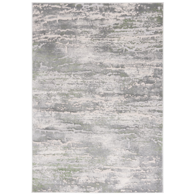 Bobbye Performance Abstract Rug, Rectangle 4' x 6'
