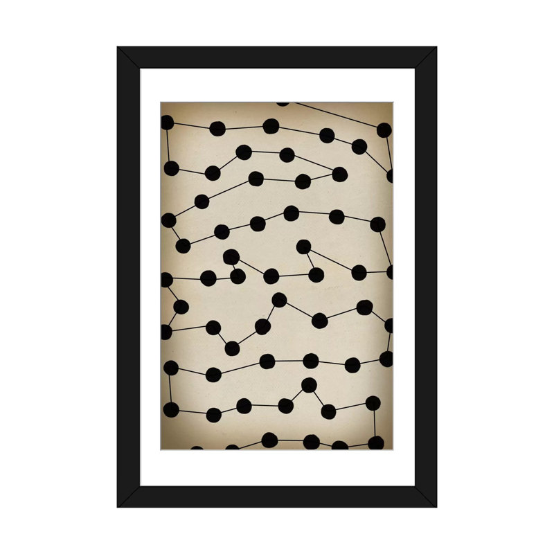 « modern accumulation », impression sur toile, Papier d'art encadré noir, Blanc, H 24 po x l 16 po x P 1 po