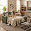 Canapé-lit modulaire réversible de 82 po avec méridienne de rangement et lit escamotable, canapé en L respirant en tissu pour petits espaces-235046486