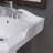 ZEAFIVE Pedestal Bathroom Sinks 23" W Rectangular Pedestal Bathroom Sink With Overflow