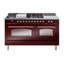 ILVE Nostalgie II 60 Dual Fuel Range, 5 Burners, Griddle, Frenchtop -1514149031-1514149103