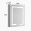 Tankersley Recessed or Surface Mount Frameless 3 Door Medicine Cabinet with 6 Adjustable Shelves and Lighting-1587928938-1587928937