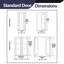 Portes intérieures à garde-manger intérieures avec garde-corps en verre givré standard (sans poignée ni cadre)-111689801-111689806